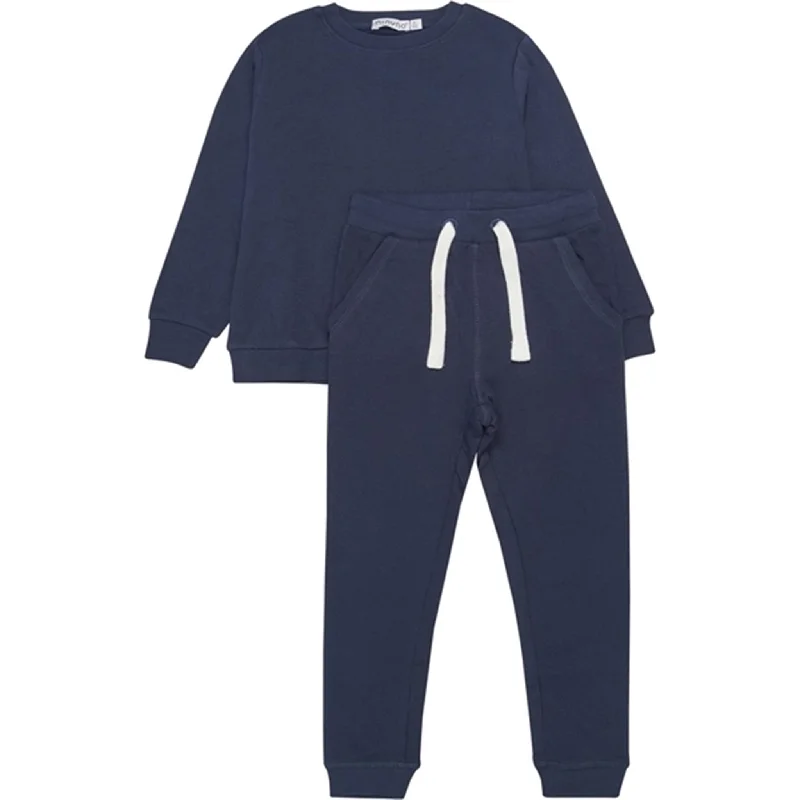 Minymo Dark Navy Sweat Set 2-pack