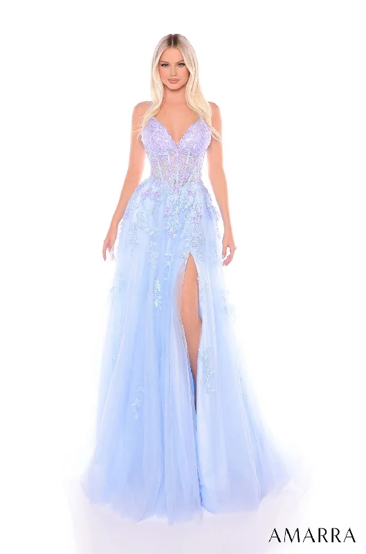 Amarra 88115 Long Formal A Line Evening Prom Dress