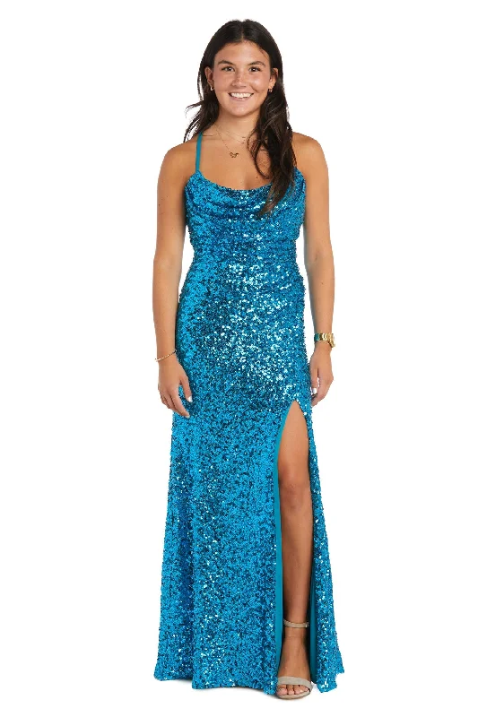 Morgan & Co 13292 Long Sequin Formal Evening Prom Dress