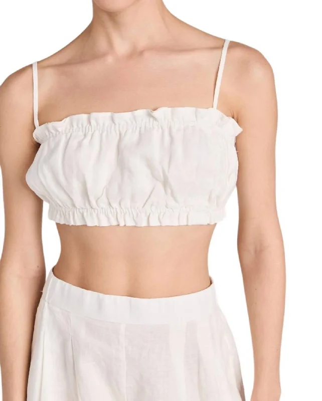 Brigette Bandeau Top In Ivory