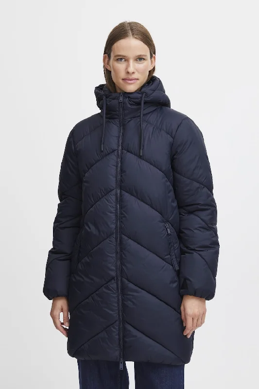 BY BOMINA COAT NAVY