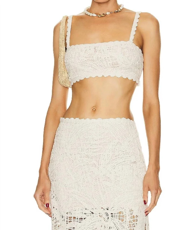 Goa Bandeau Top In Off-White