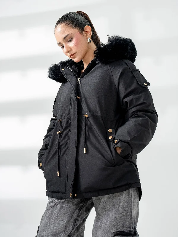 Fur Hooded Jacket