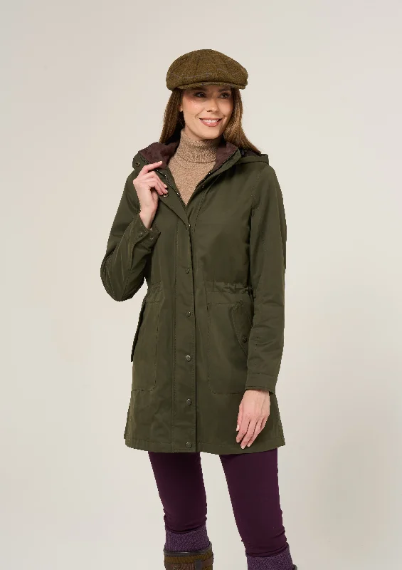 Milwood Women's Olive Jacket - Regular Fit