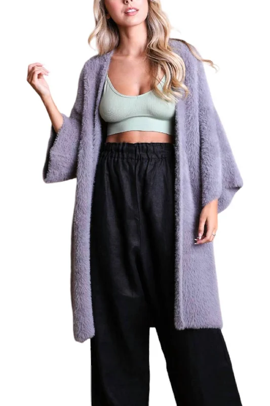 Coziest Cardigan In Gray