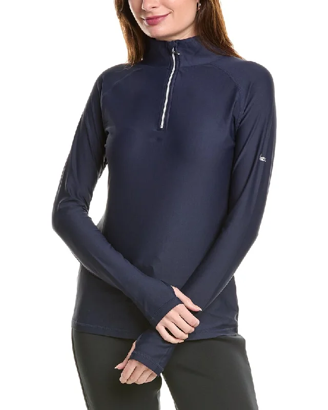 SKEA Annie Solid Zip Neck Pullover