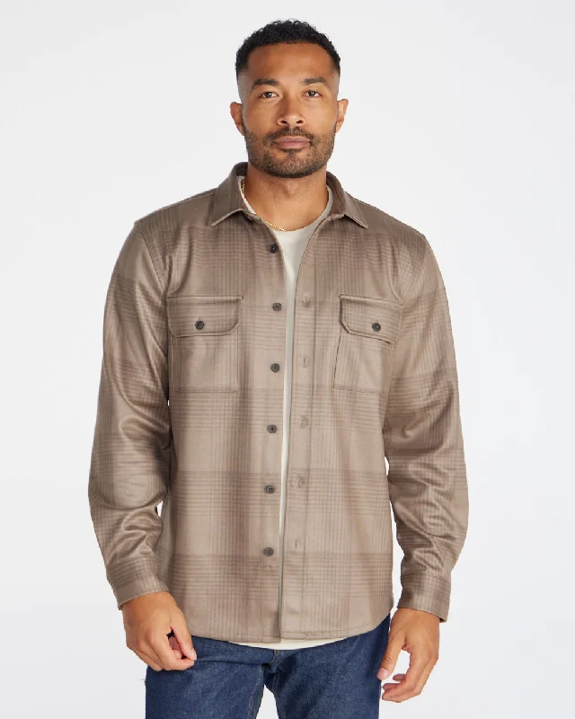 Coastal Overshirt - Ombre Plaid