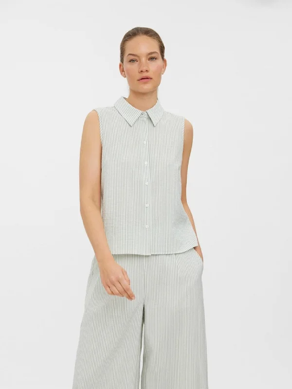 Oca Sleeveless Shirt - Sage