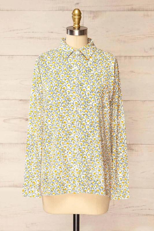 Rudyard | Daisies Printed Button-Up Shirt