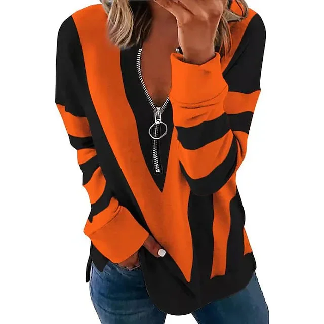 Women's Zip Shirt Long Sleeve