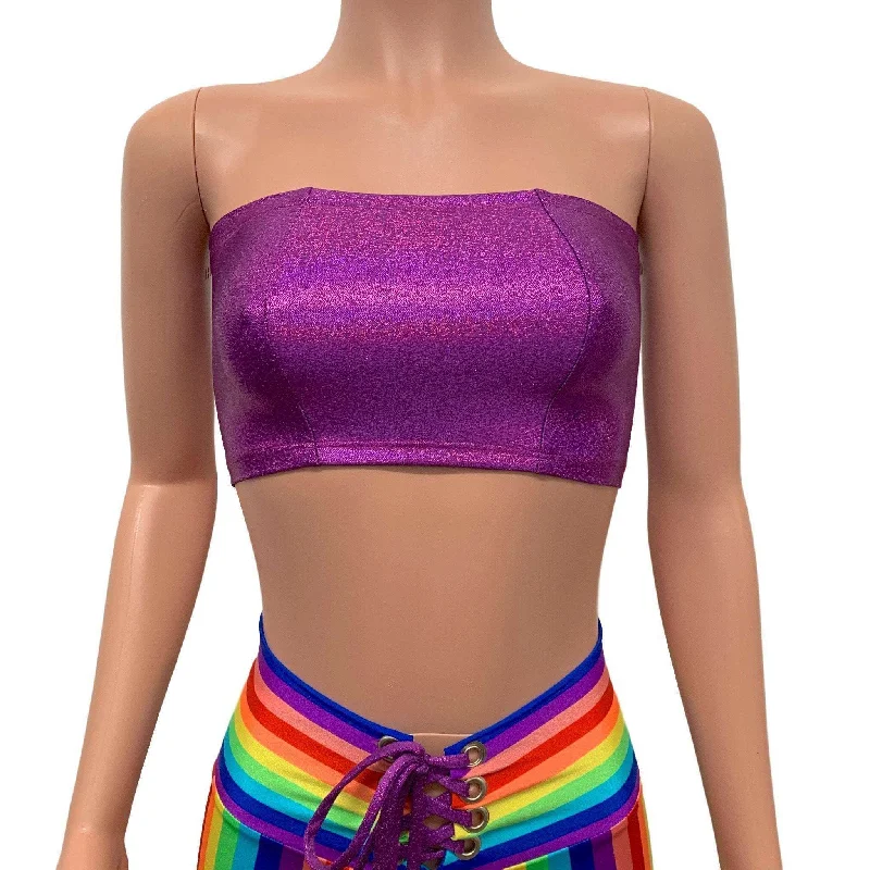 Tube Top Bandeau - Purple Sparkle