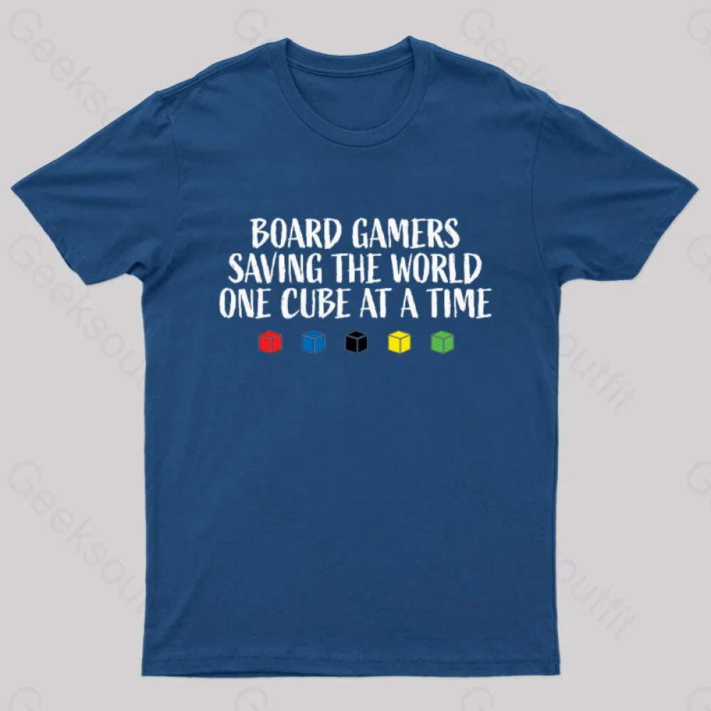 Board Gamers Saving the World Geek T-Shirt