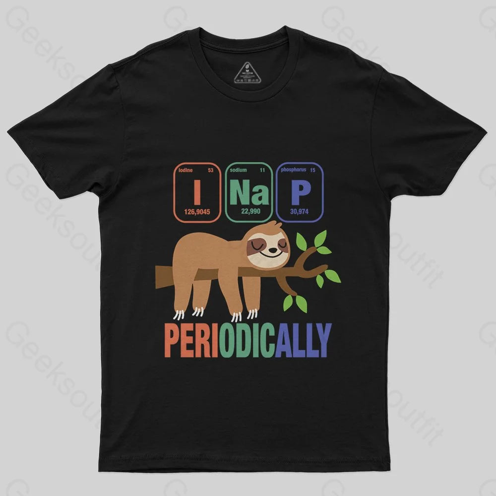 Funny Science Sloth i Nap Periodic Sloths T-Shirt