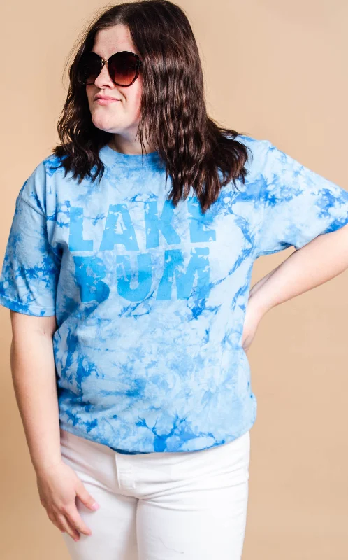 Distressed Lake Bum Tie Dye T-shirt** - Final Sale