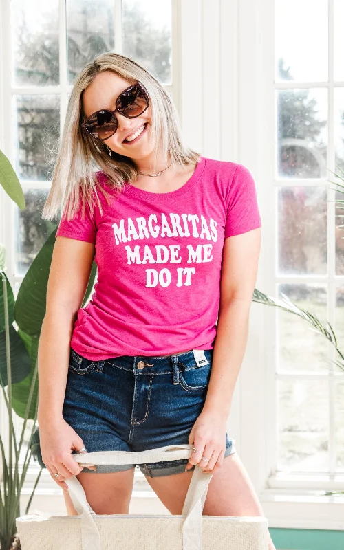 Margaritas Made Me Do It T-Shirt** - Final Sale