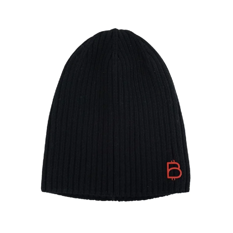 Bandeau Black with Red Logo Winter Hat (FINAL SALE)