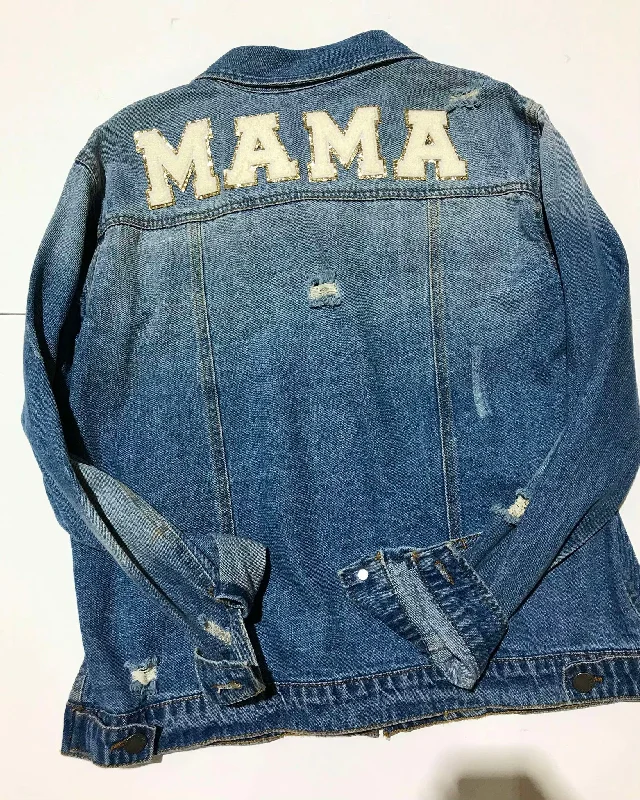 "KC" JM "MAMA" Denim Jacket: SM