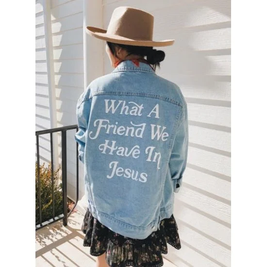 What a Friend We Have in Jesus Denim Jacket