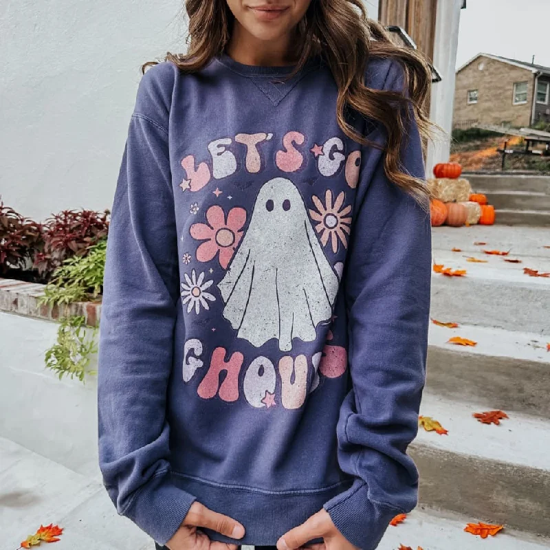 Let's Go Ghouls Floral Sweatshirt