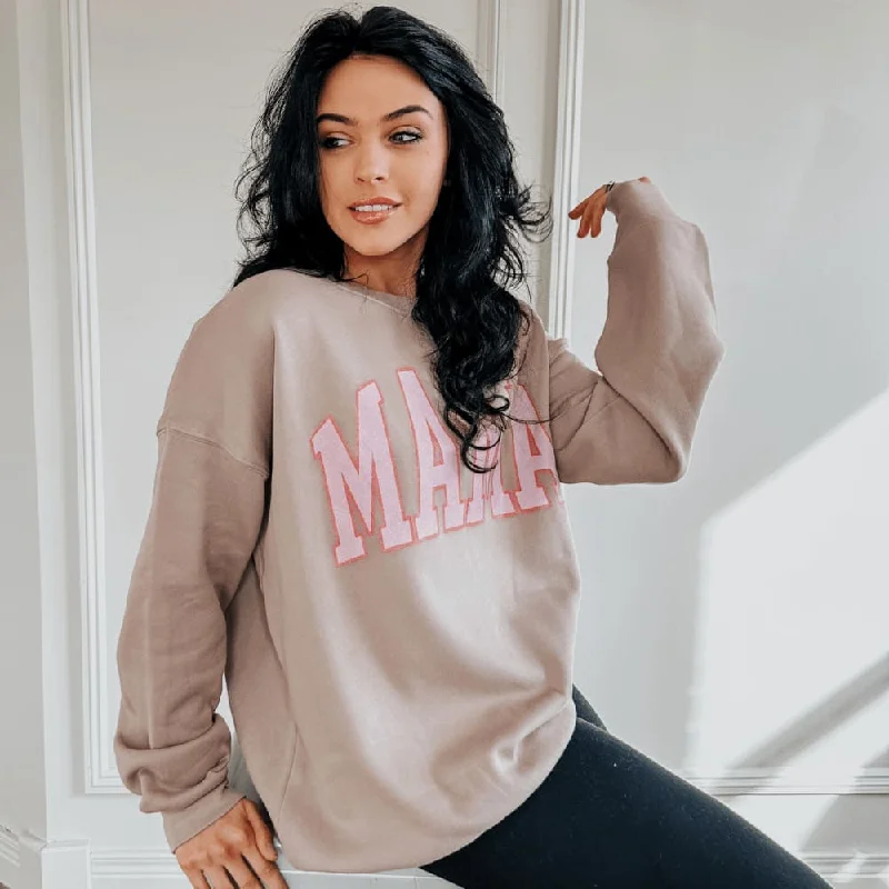 Neutral Mama Sweatshirt - Tan