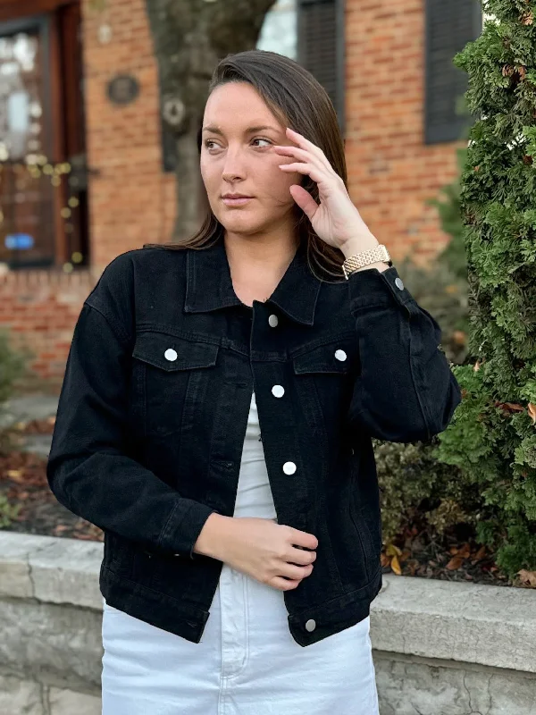 Denim Jacket in Black