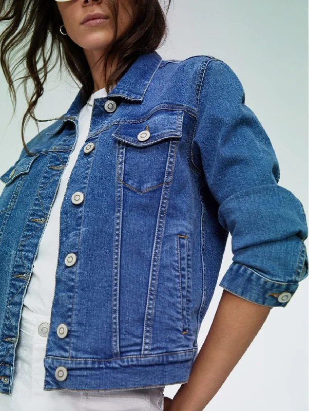 Organic Denim Jacket | Washed Indigo