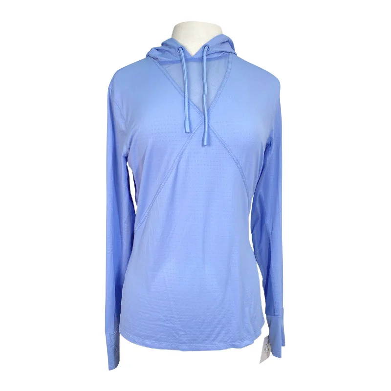 Dover Saddlery CoolBlast 100 Freeport Long Sleeve Hoodie in Periwinkle - Women's Medium