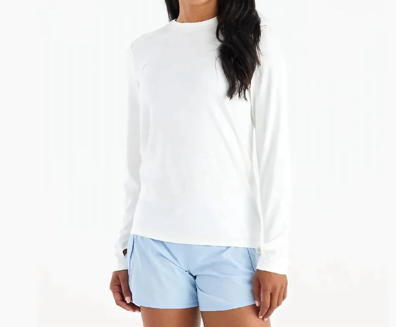 Shade Long Sleeve Ii Top In Bright White