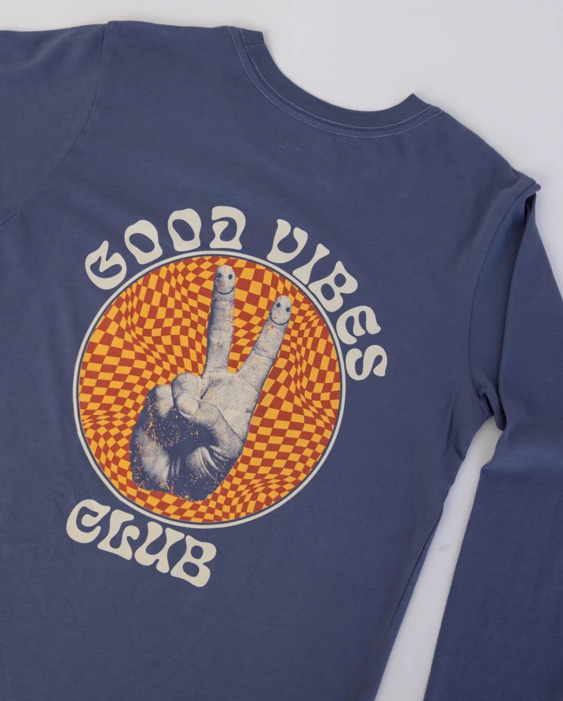 The Good Vibes Club Long Sleeve Tee - Navy - KIDS