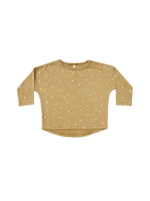 The Long Sleeve Tee by Quincy Mae - Gold