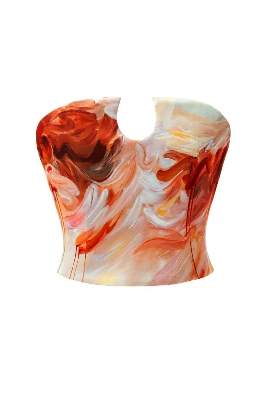 HONEY PEACH CORSET TOP