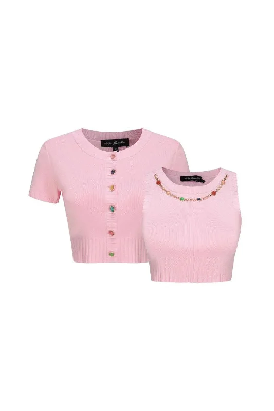 KENNEDY PINK KNIT TOP SET