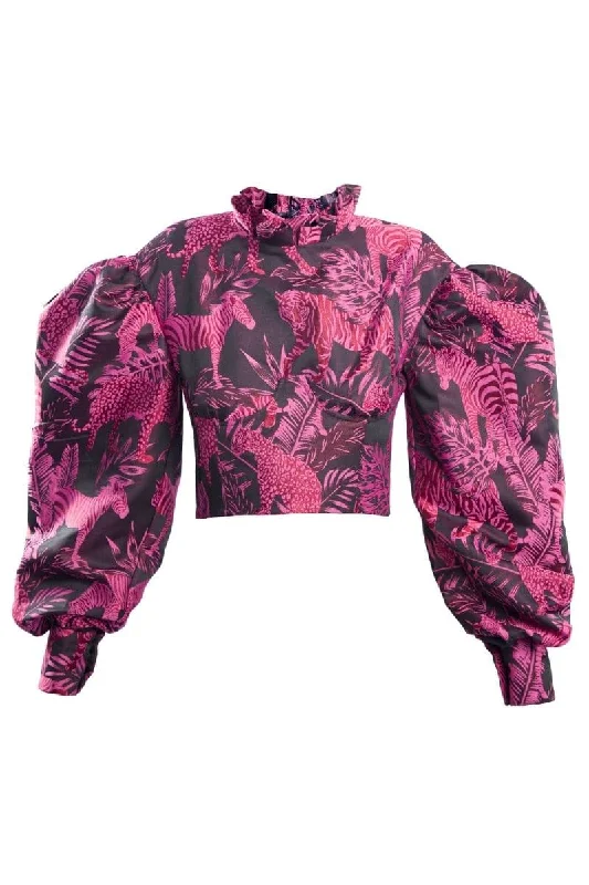 PINK ANIMAL CORSET BLOUSE