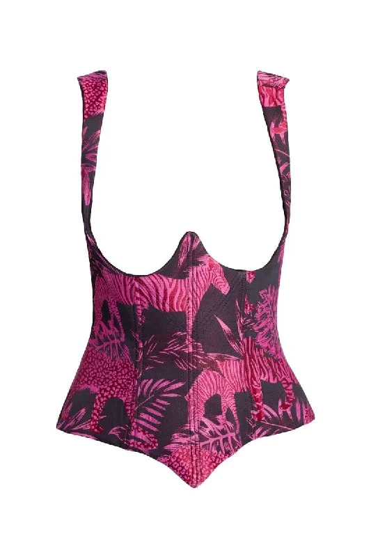 PINK SAFARI CORSET TOP