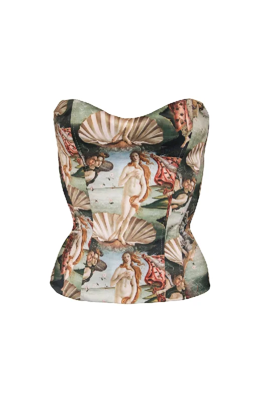 VENUS PRINTED FULL CORSET TOP