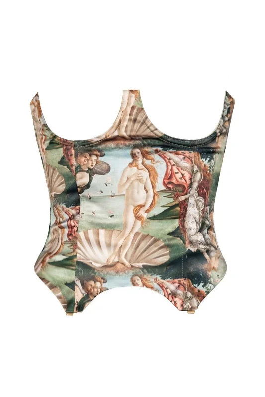 VENUS PRINTED UNDERWIRED CORSET TOP